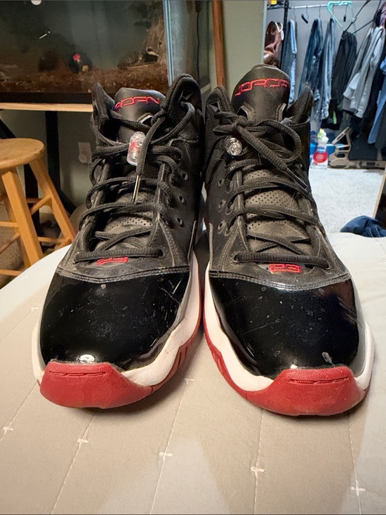Jordan Other - Jordan Men's Black and Red Athletic Basketball Shoes